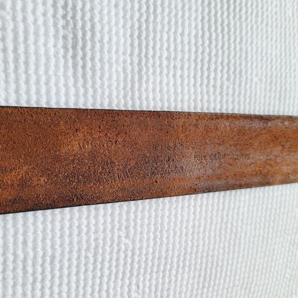 Vtg HICKOK Smooth Brown Leather Belt Sz 31 1.5\